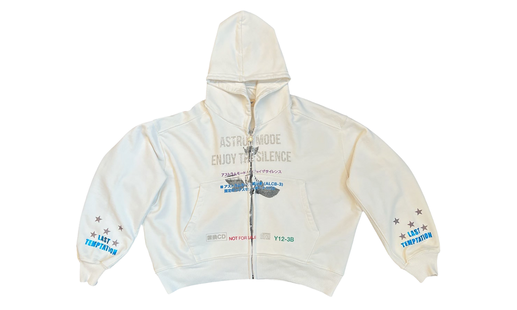 ASTRUM SILENCE ZIP HOODIE "BONE" AST009