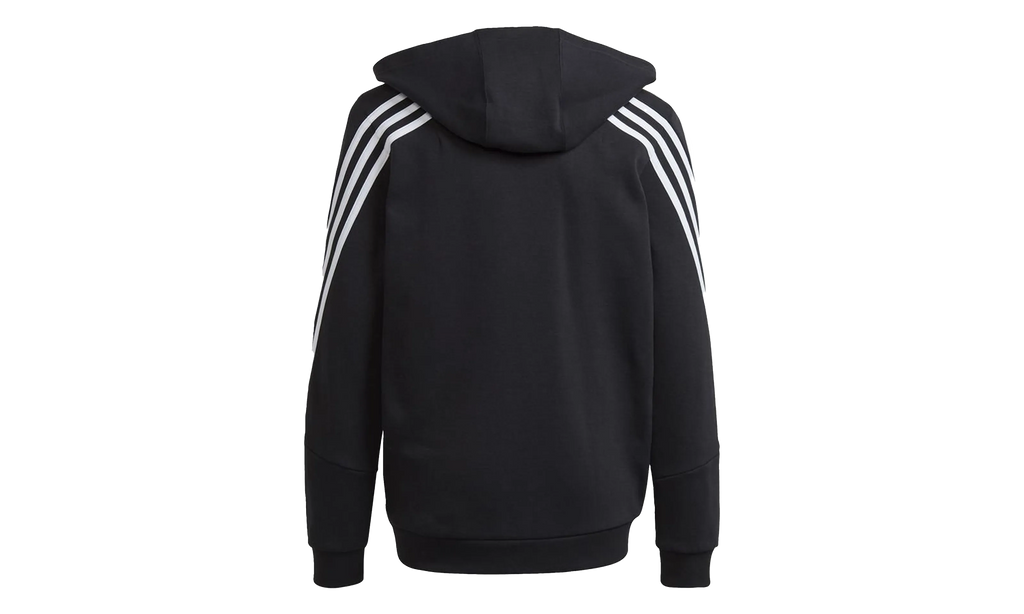 Essentials Fleece 3 Stripes Full-Zip Hoodie "Black" ib4029