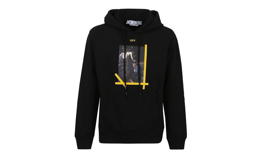 Arrows Caravaggio Annunciation Slim Hoodie "Black / Multicolor" OMBB097C99FLE0151001