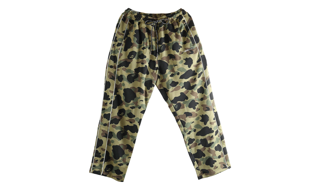1st Camo A Bathing Ape Logo Relaxed Fit Track Sweatpants "Green" 1M30152305 GRN