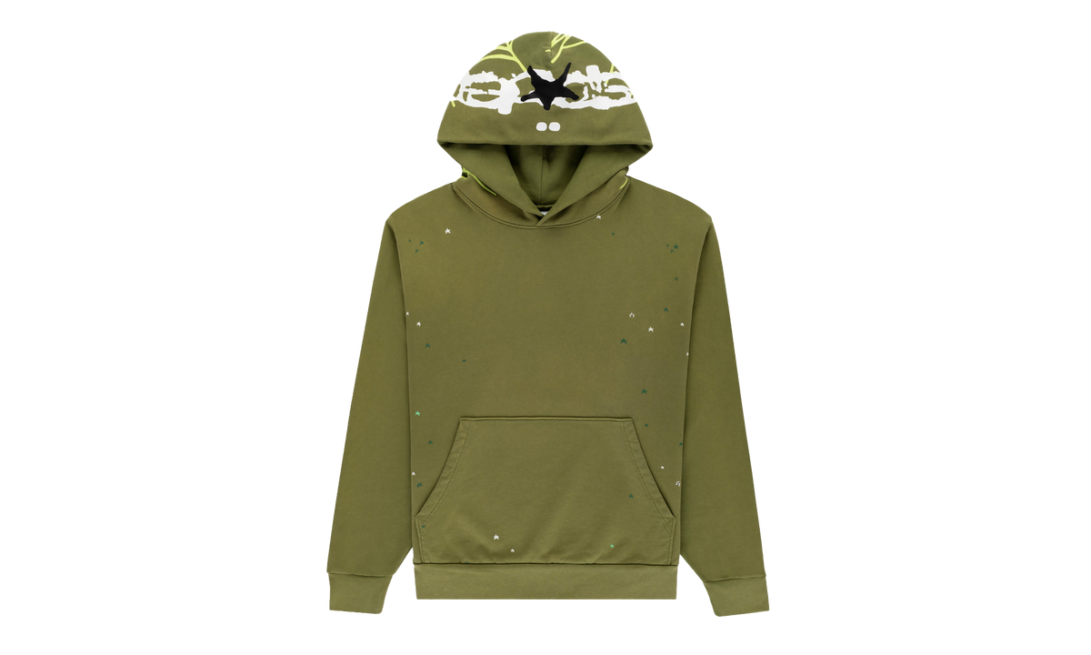 HEAVY WEB HOODIE "Olive" SP5der87