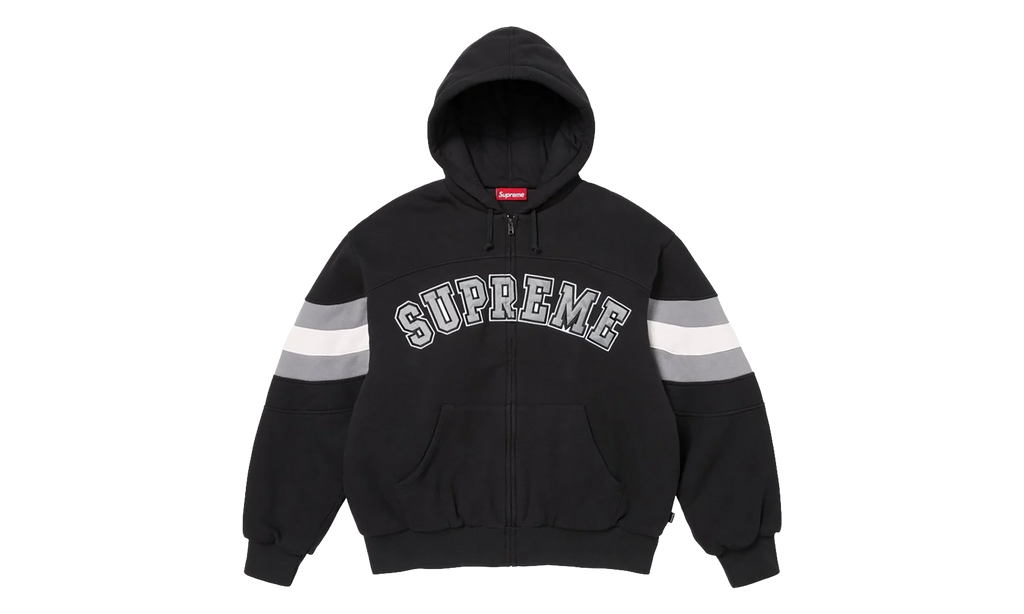 Filled Zip Up Hoodie "SS26 - Black" SU27292