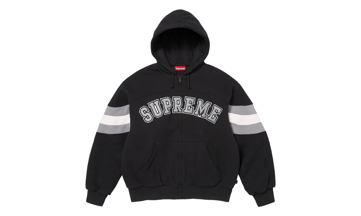 Filled Zip Up Hoodie "SS26 - Black" SU27292