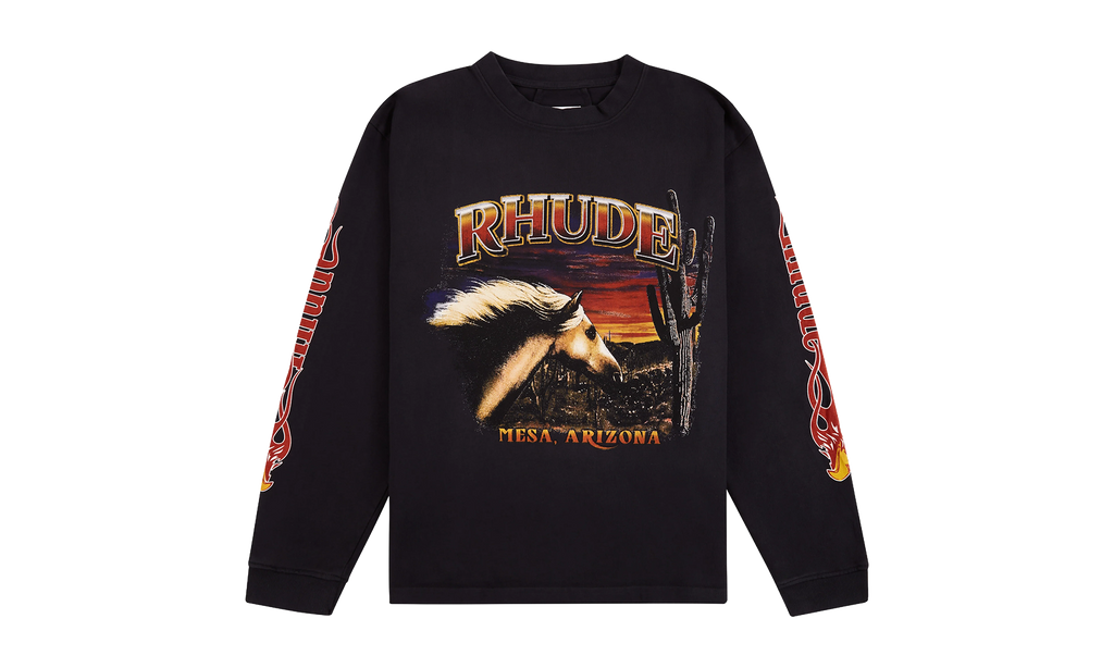 Mesa Stallion Hoodie "Vintage Black" RHFW25HO05012-3169