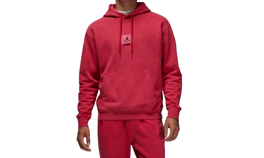 Air JordanStatement Fleece Washed Hoodie "Red'" FB7290 619