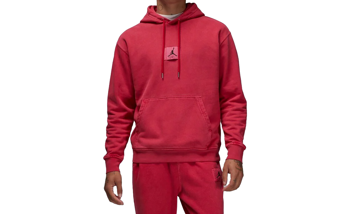 Air JordanStatement Fleece Washed Hoodie "Red'" FB7290 619
