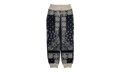 Bandana Fleece Sweatpants "Navy" KAP055