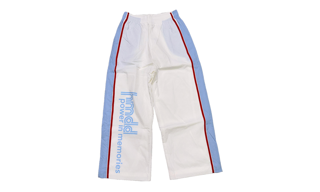 Luxumbourg Nylon Sweatpants "White / Sky Blue / Red" HMDD044