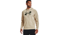 Armour Fleece Big Logo Hoodie "Khaki Base / Baroque Green" 1357085 289