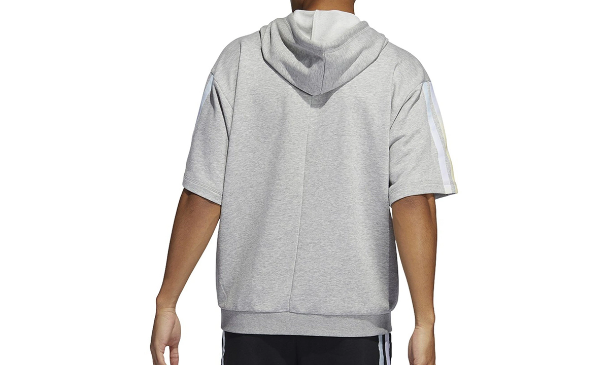 Donovan Mitchell Short Sleeve Hoodie "Medium Grey Heather" HB6758