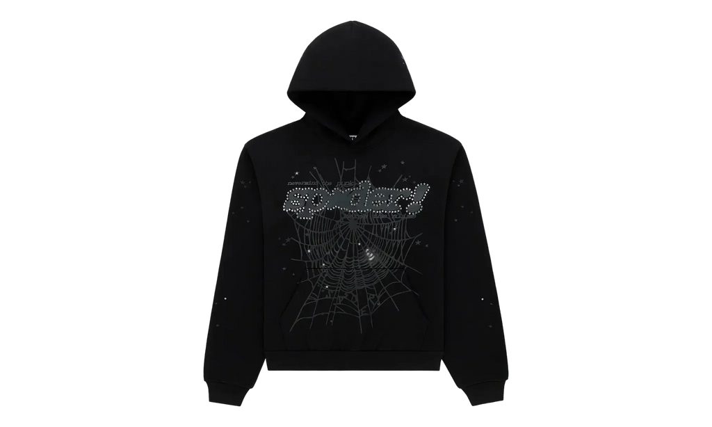 Rhinestone Punk V2 Hoodie "Black" SP5der337