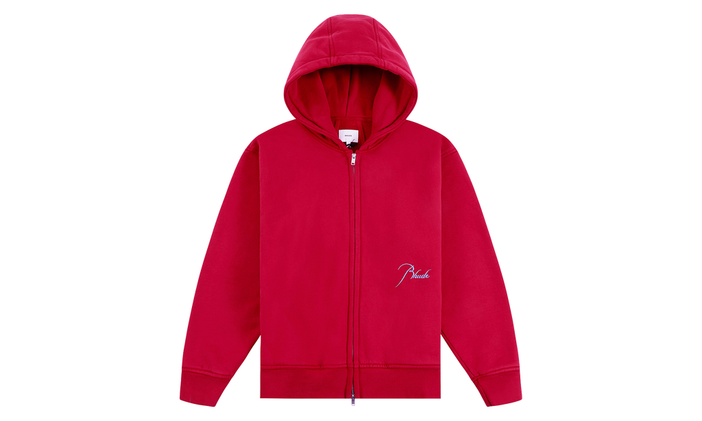 Classique 2 Zip-Up Hoodie "Riviera Red / Sky Blue" RHSS26HO11012 6200