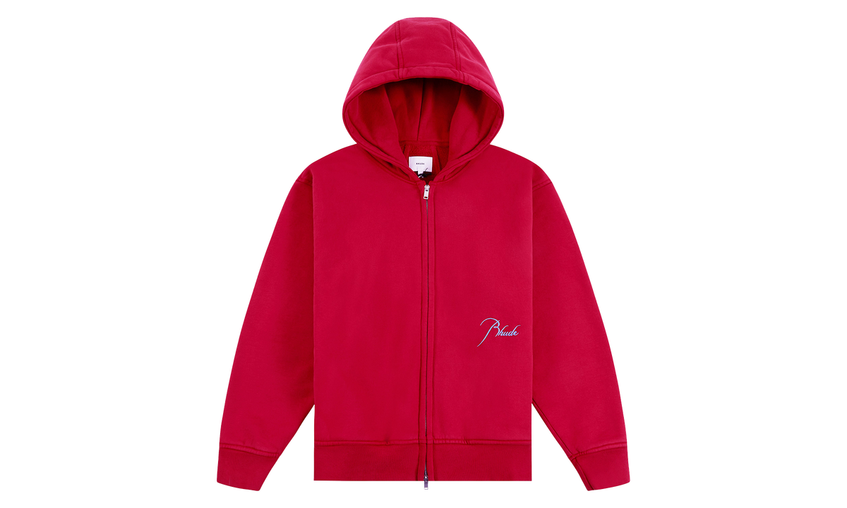 Classique 2 Zip-Up Hoodie "Riviera Red / Sky Blue" RHSS26HO11012 6200