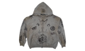 Tattoo Heavy Molleton Zip-up Hoodie "Grey" 770939 TQVK1 1167