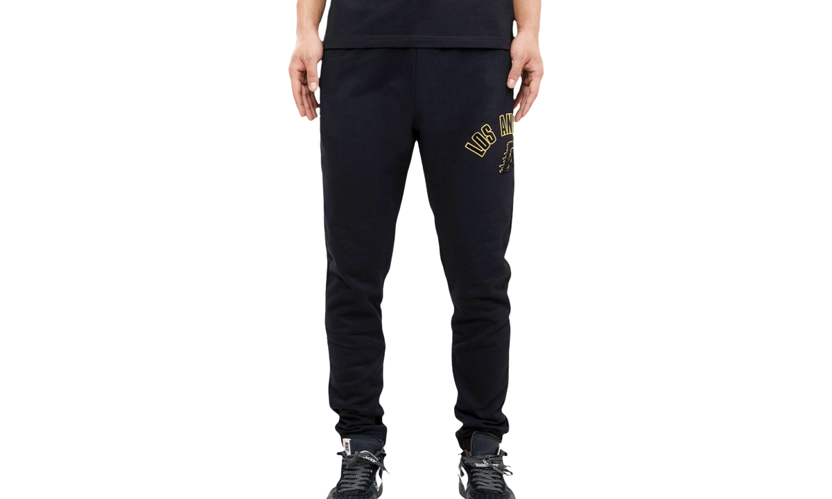 NBA Los Angeles Lakers Stacked Logo Sweatpants "Black" BLL452614 BLK