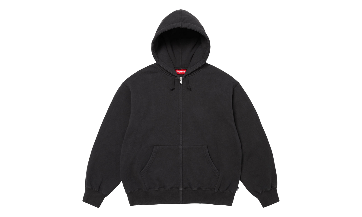 Cut Out Zip Up Hoodie "Black" SU27264