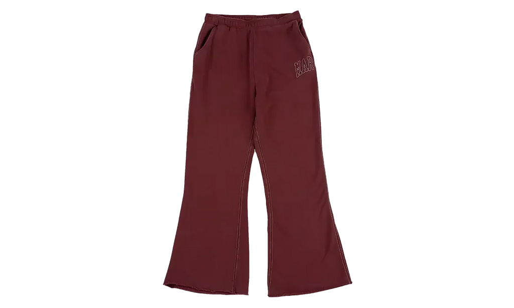 Big Stitch Open Leg Sweatpants "Oxblood Red" MKT26FW KB0964 OXRD