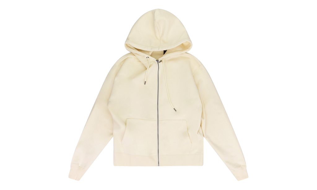 Basic Zip Hoodie "Cream" SLR MHDS 0001