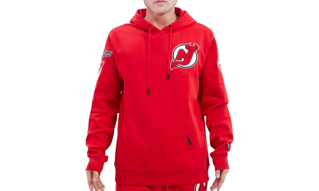 New Jersey Devils Classic Chenille P/O Hoodie Red "RED" HND560072 RED
