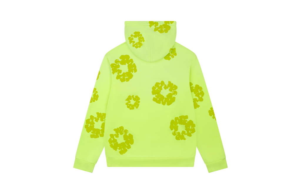 Mono Cotton Wreath Hoodie "Neon Green" DT110