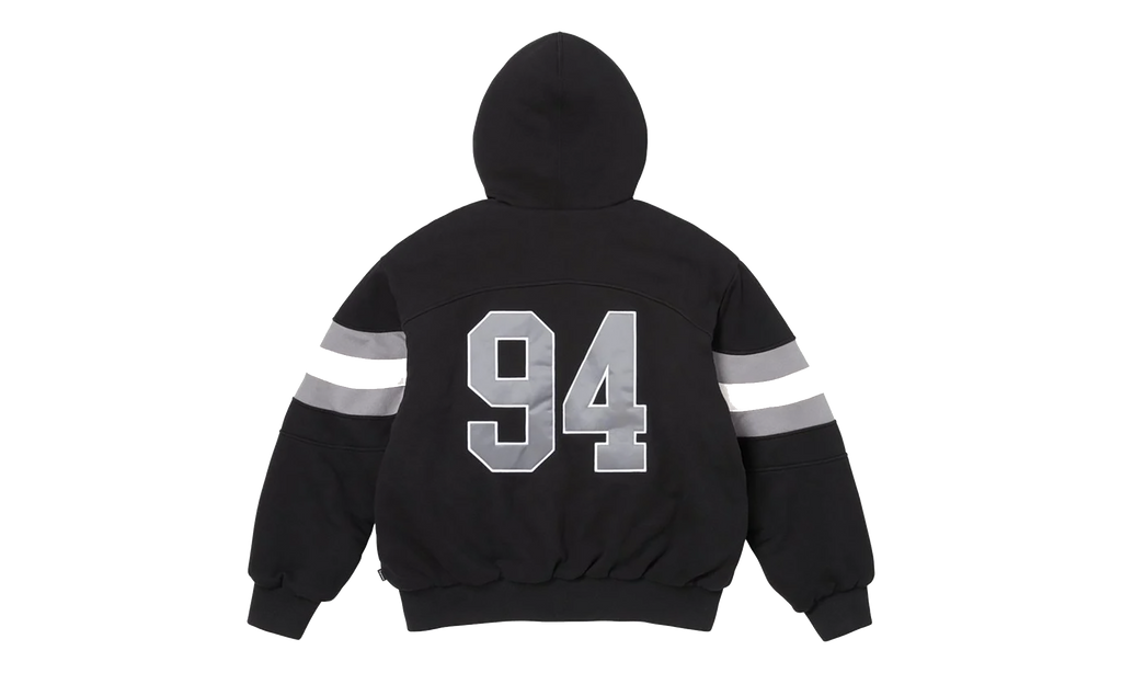 Filled Zip Up Hoodie "SS26 - Black" SU27292