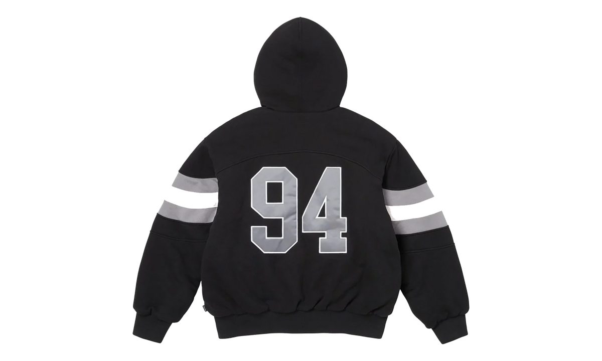Filled Zip Up Hoodie "SS26 - Black" SU27292