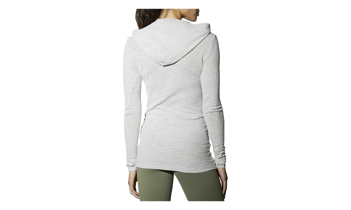Noble Fight Long Sleeve Waffle Hoodie WMNS "Skull Grey" BK3909