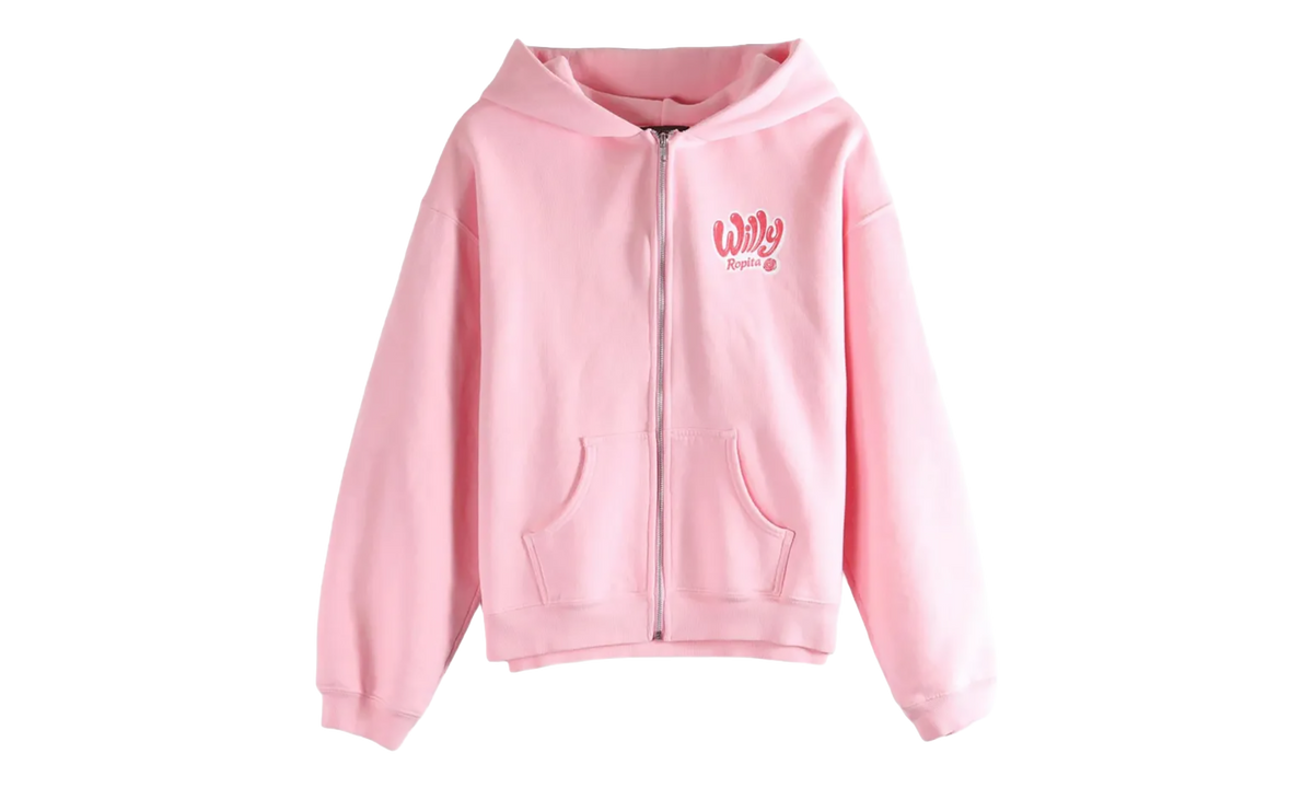 Willy Ropita Shrunken Zip Through Hoodie "Chicle" WCJSY0205 073