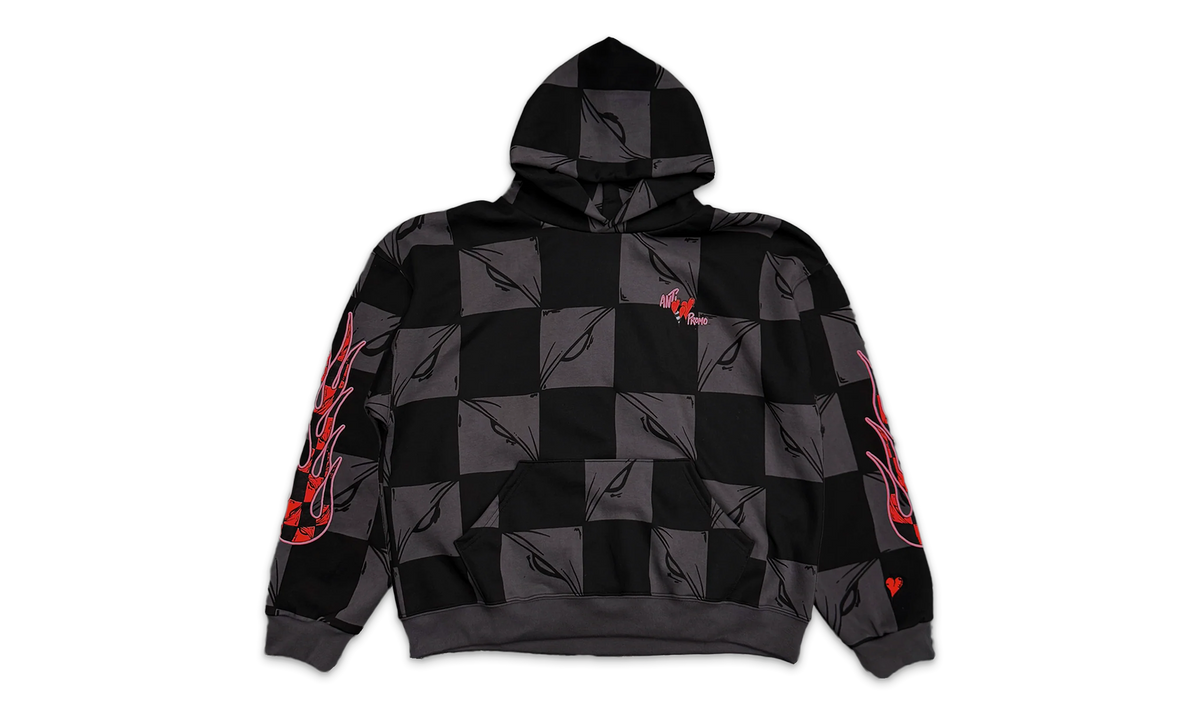 99 Eyes Sweatshirt Hoodie "Matty Boy - Black/Grey" MB02