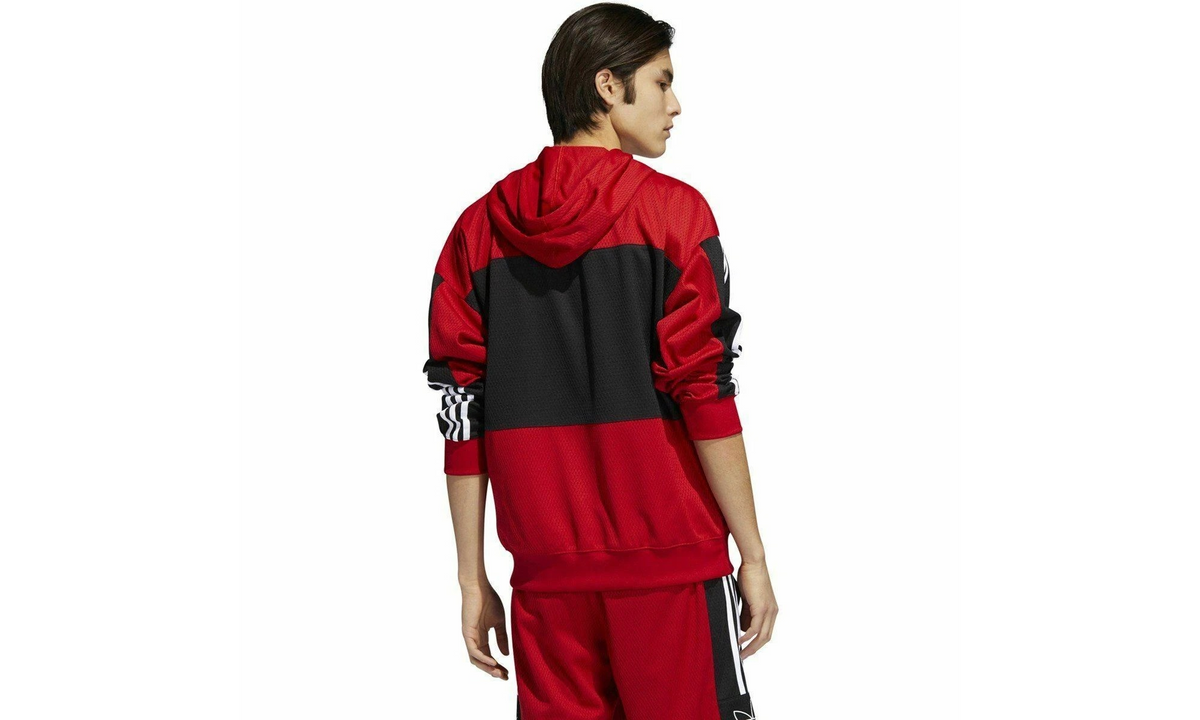 Mesh Outline Hoodie "Power Red / Black" EI7515