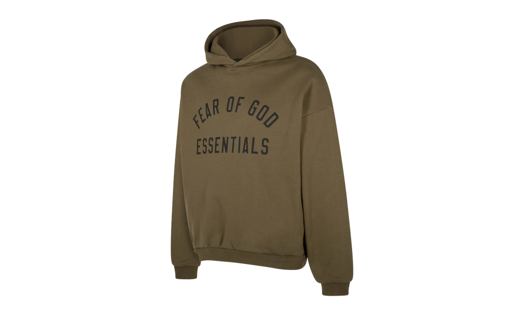 Fleece Pullover Hoodie "Olive" 192BT246254F