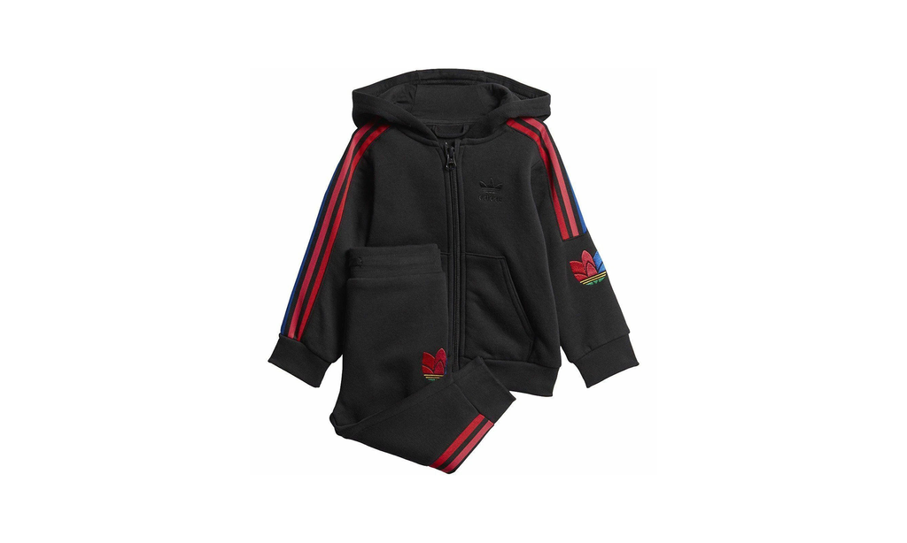 3D Trefoil Fullzip Hoodie Set TD "Black / Multicolor" GD2642