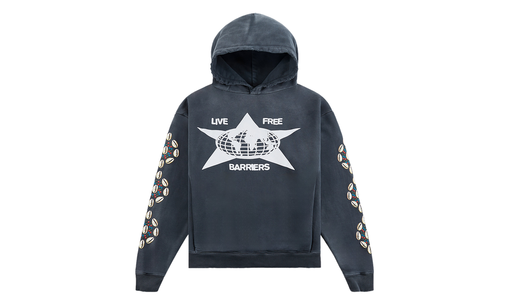 Cowrie Shell Hoodie "Black" BAR21
