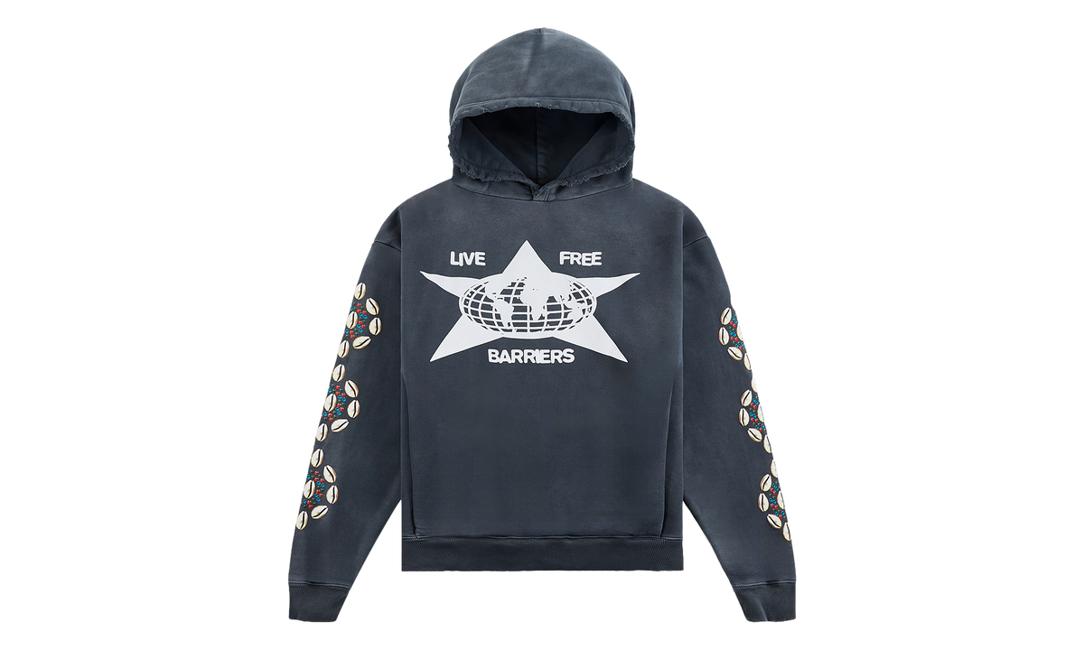 Cowrie Shell Hoodie "Black" BAR21