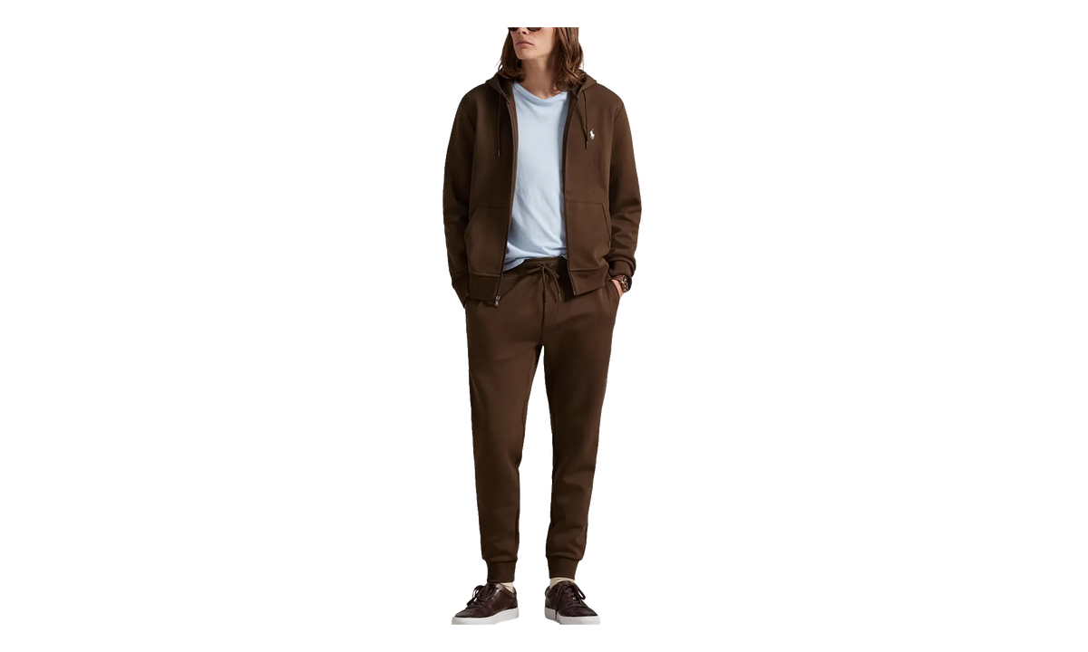 Double-Knit Zip Up Hoodie "Brown" 710881517096