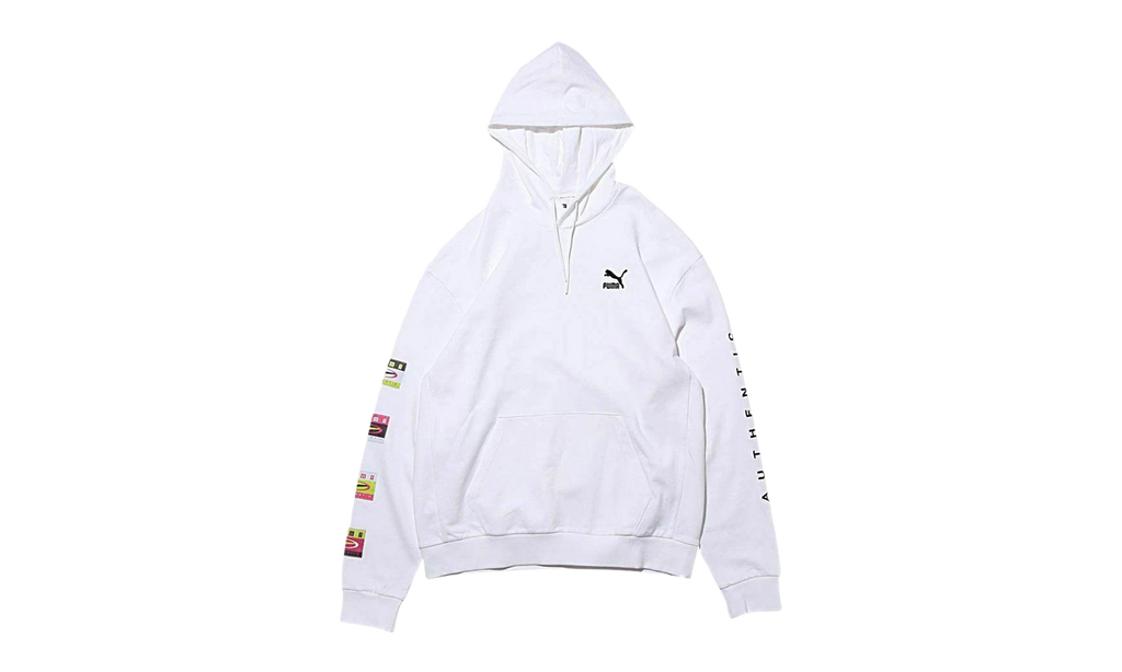 90s Retro Hoodie "Puma White" 578912 02
