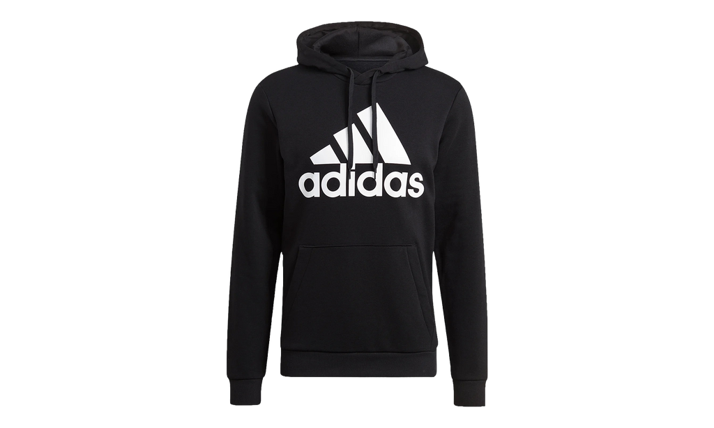Essentials Fleece Big Logo Hoodie "Black / White" GK9220