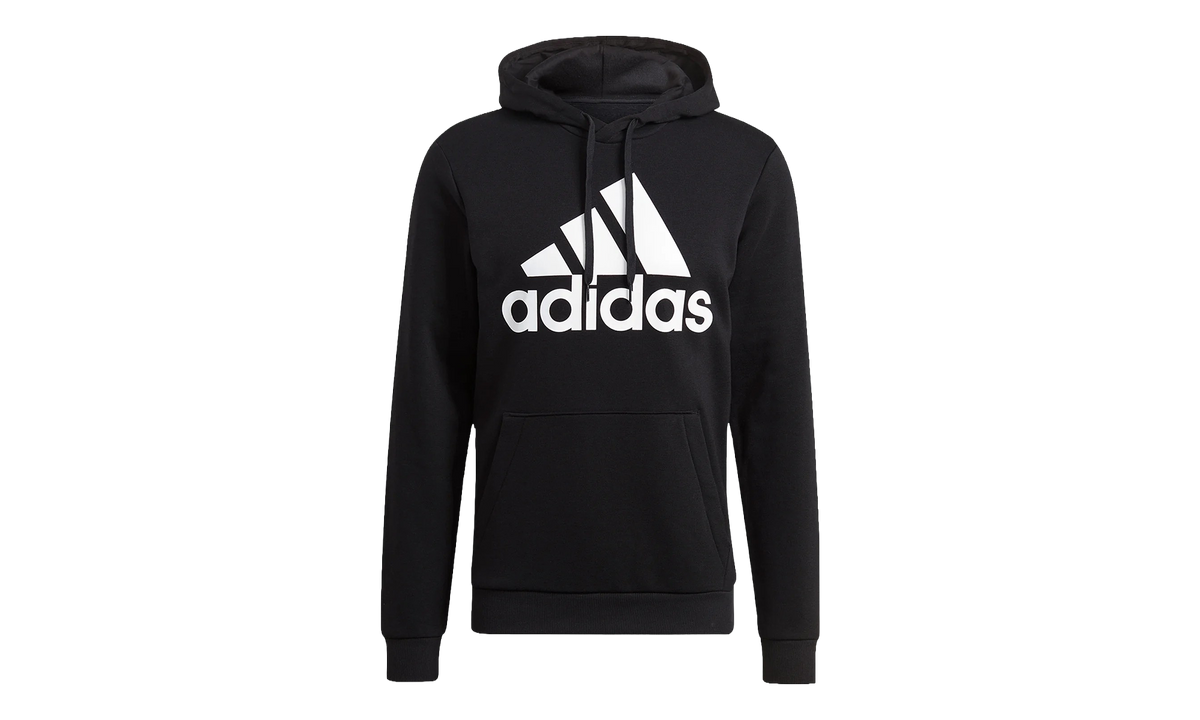 Essentials Fleece Big Logo Hoodie "Black / White" GK9220