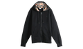 Check Hood Cotton Zip Hoodie "Black" 8135976