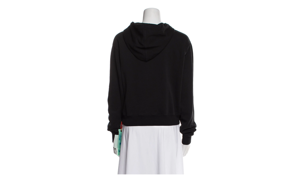 Rainbow Cropped Hoodie "Black / Multicolor" OWBB016R21JER0021084