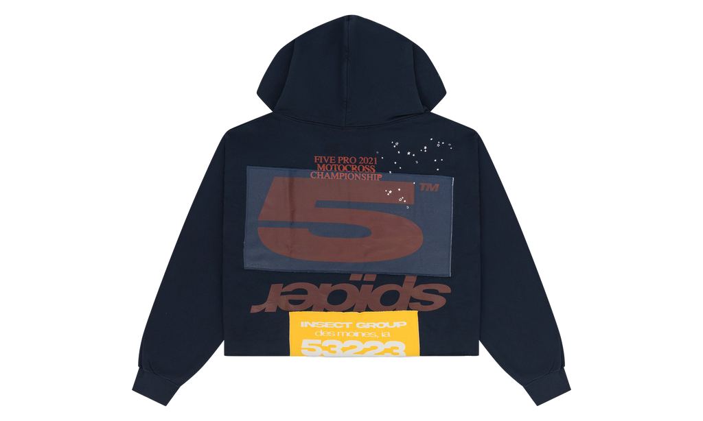 Cropped Hoodie "Navy" SP5der649