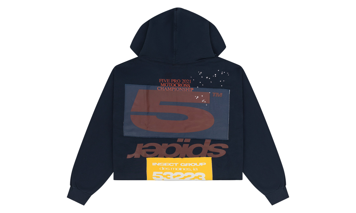 Cropped Hoodie "Navy" SP5der649