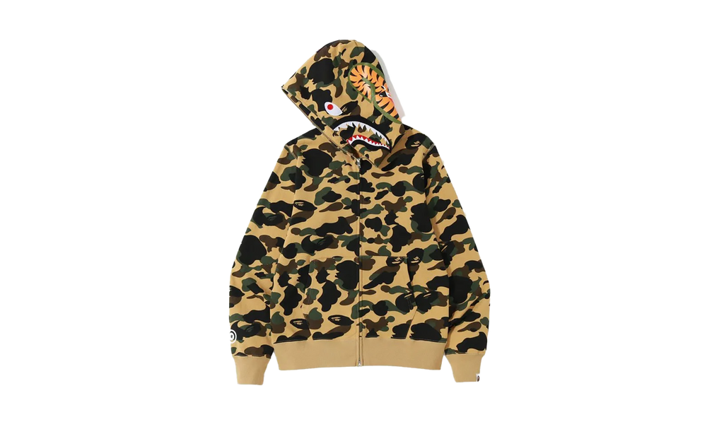 1st Camo Shark Full Zip Hoodie 'Yellow' "YELLOW" 001ZPJ801009M YLW