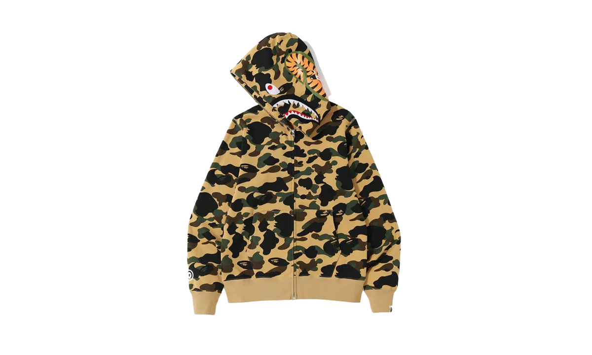 1st Camo Shark Full Zip Hoodie 'Yellow' "YELLOW" 001ZPJ801009M YLW