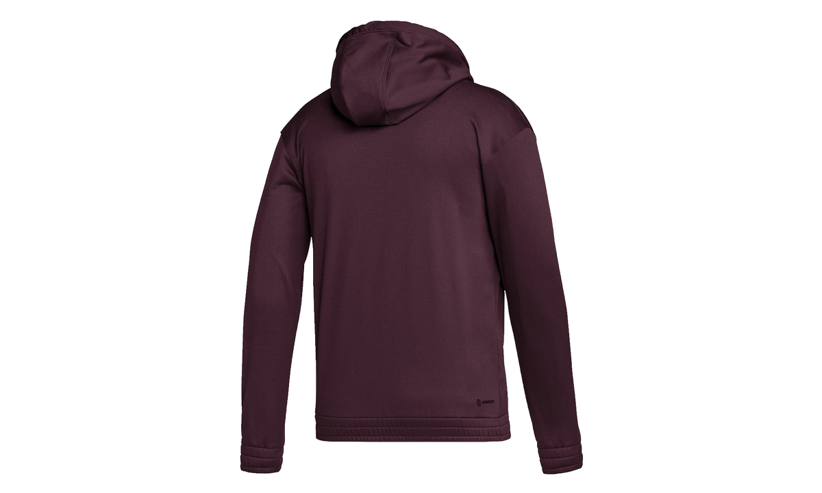 Team Issue Full-Zip Hoodie "Team Maroon / Medium Grey Heather / White" HI3142