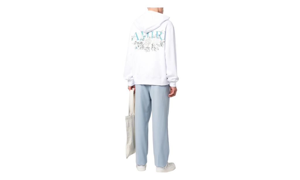 Floral Logo Hoodie "White" PF23MJG026 100