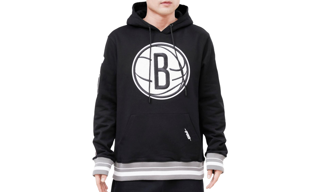Brooklyn Nets Retro Classic /Gray Hoodie "Black" BBN556020 BGY