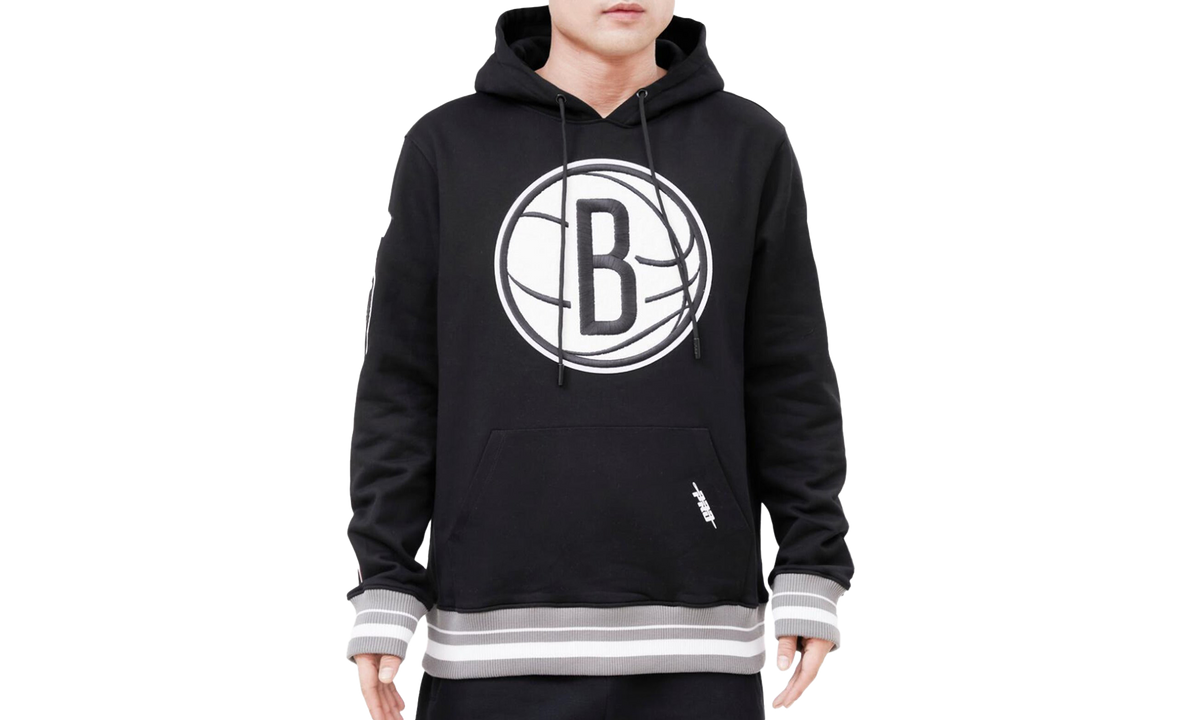 Brooklyn Nets Retro Classic /Gray Hoodie "Black" BBN556020 BGY