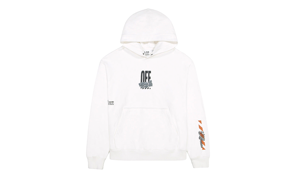Off Active Duct Tape Pullover Hoodie "White" LABF26K081-WHT