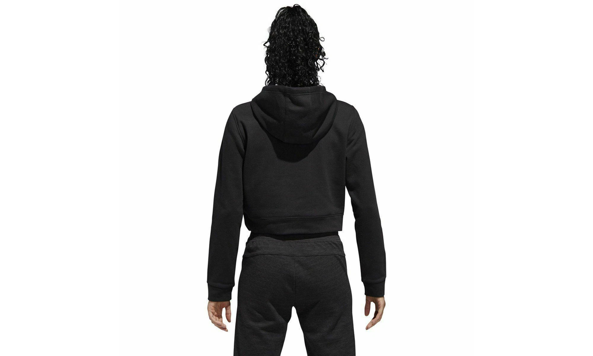 Badge of Sport Crop Hoodie WMNS "Black" DU5261